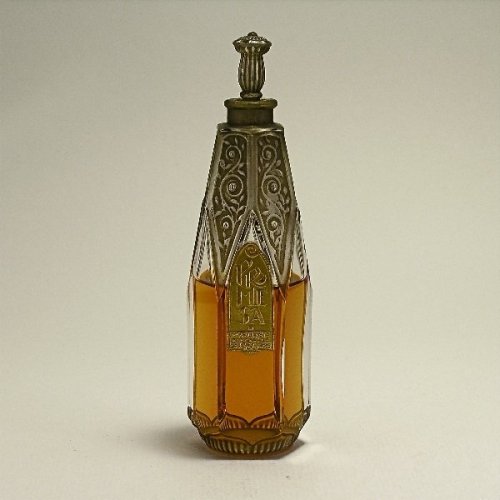 cair–paravel:1920s perfume bottles, ‘Lubin Enigma’by Viard, ‘Relief’ b