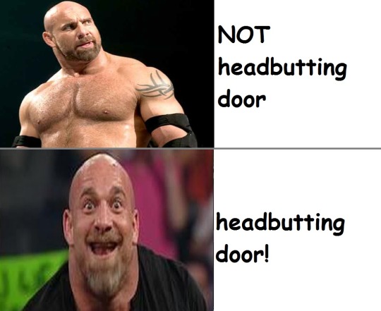 not headbutting door / HEADBUTTING DOOR