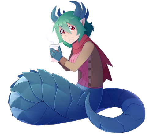 fableday:Commission work! A cozy snake