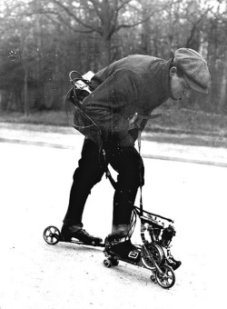 Mercier, Inventeur Des Patins À Roulettes À Moteur, 1912.