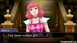 skiplo-wave:skaiandestiny:liquid-geodes:smutav:hawwwlucha:strawberry-bundae:de-sterren-nacht:strawberry-bundae:good-ol-ben-kenobi:strawberry-bundae:what really gets me about ace-attorney-sexy-clown.gif is the suspender snap. that has to hurt. why is she