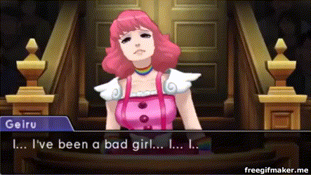 skiplo-wave:skaiandestiny:liquid-geodes:smutav:hawwwlucha:strawberry-bundae:de-sterren-nacht:strawberry-bundae:good-ol-ben-kenobi:strawberry-bundae:what really gets me about ace-attorney-sexy-clown.gif is the suspender snap. that has to hurt. why is she