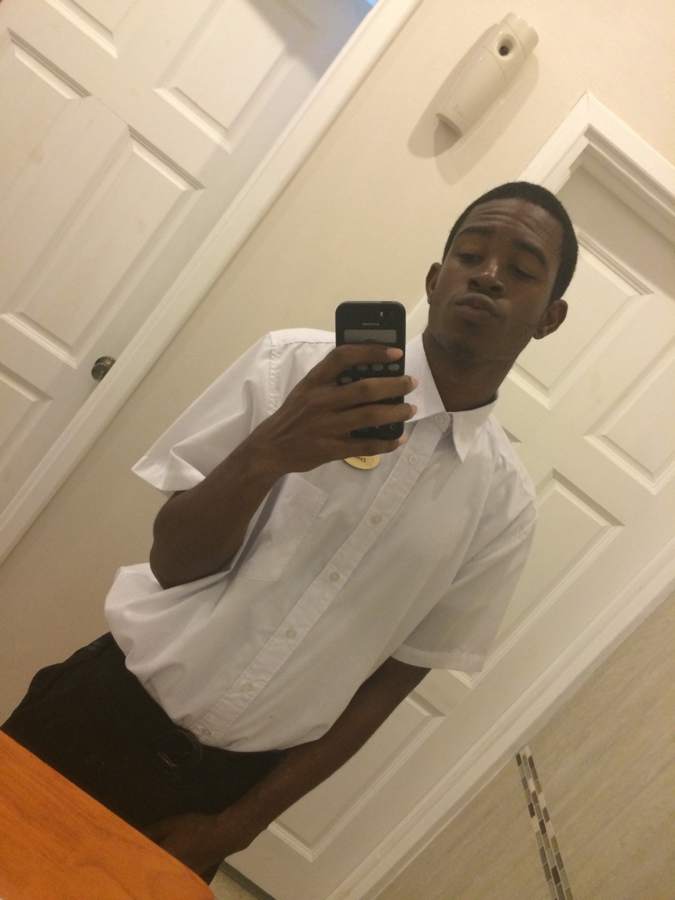 Selfie at work