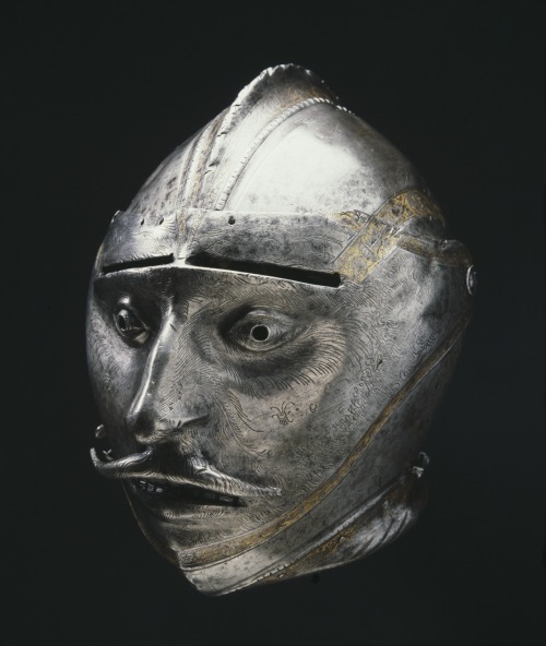 Face protection, medieval style: The portrait helmet of swedish king Gustav Vasa was created for the