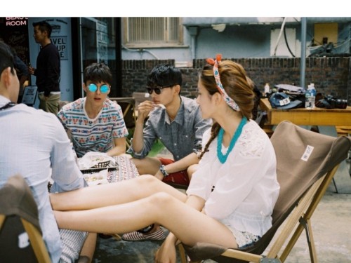 parkhyeongseop:  Park Hyeong Seop , Jang Gi Yong, Nam Joo Hyuk and Lee Haeun - Thursday Island x Grill 5 Taco lookbook - May 2014  cr: 1986 film 