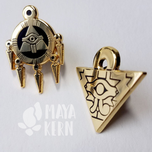 y'all we only have 9 millennium rings and 6 millennium puzzle enamel pins left and we’re not p
