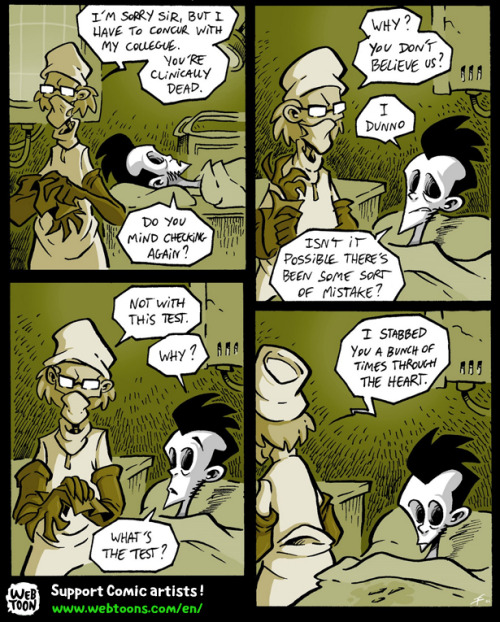 linewebtoon:  Best Comment:  Wow…that…surely was a test that cant be wrong .  UndeadEd _by Boredman 