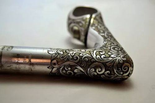 bicyclism:  Cinelli XA Stem  ” Tattoo Engraved Handmade”