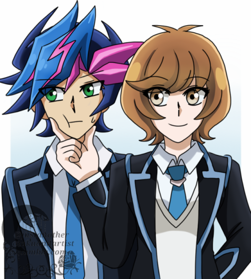 justanotherotakuandartist:Just a little drawing of Yusaku and Aoi since I really wanted to see these