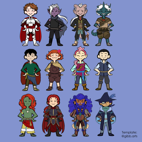 Original characters from our role party, based in Gibb Arts ‘s ship template.Personajes originales d