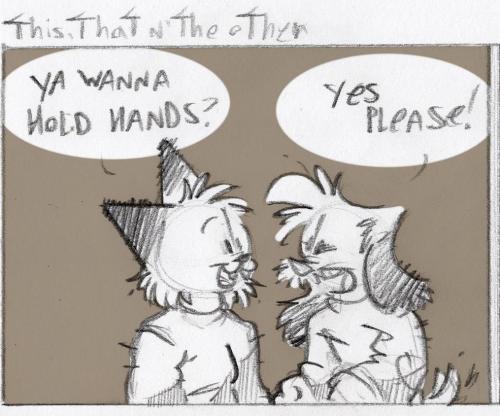 thisthatntheother:   This is what couples do, right? Twitter | powerJAM | Patreon   Pffft >w< 