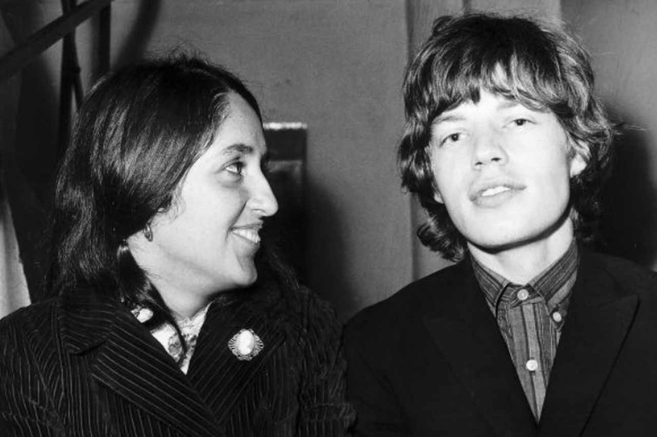 bobdylan-n-jonimitchell:Joan Baez and Mick Jagger, October 1965.