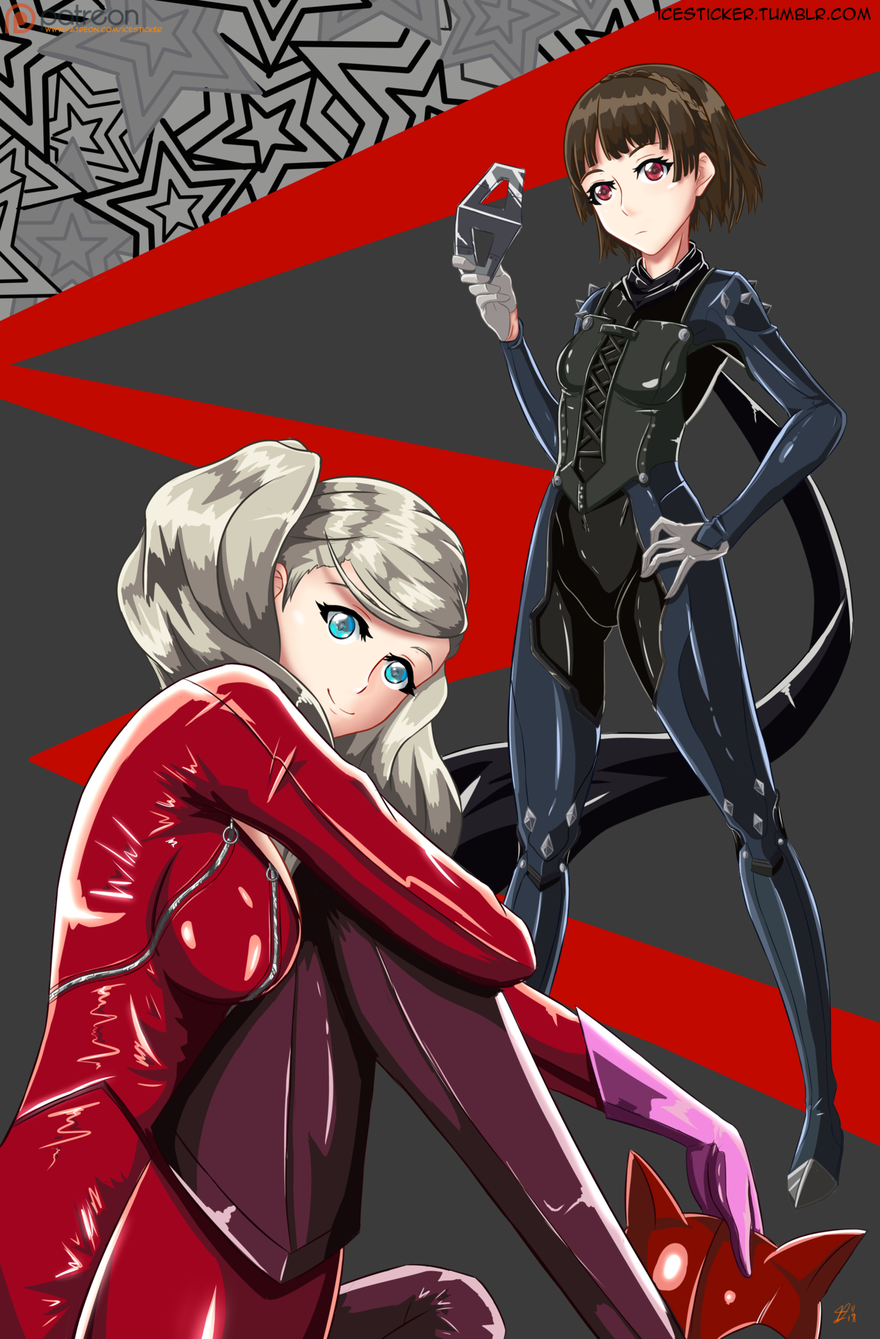 Otakon Print - Persona 5 Ann and Makoto  I will be releasing all the images in the