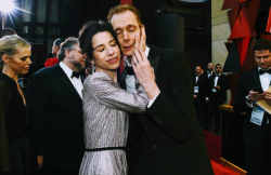 cheating-on-you:Sally Hawkins &amp; Doug Jones at the Academy Awards, March 4th, 2018.