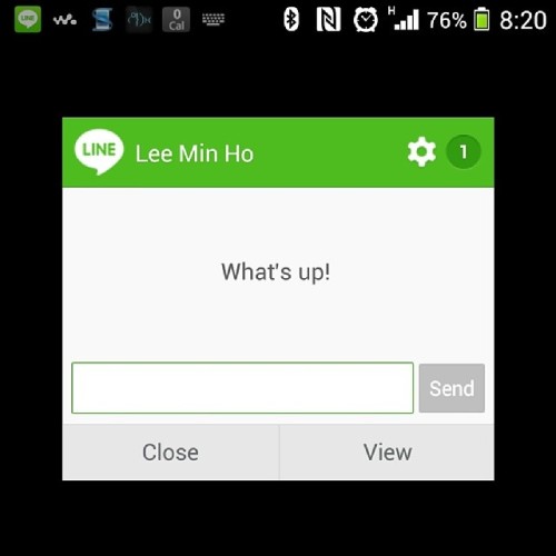 O! Si Lee Min Ho nag message!!! Sagutin ko lang… “nasa gym!” #line #fanmode