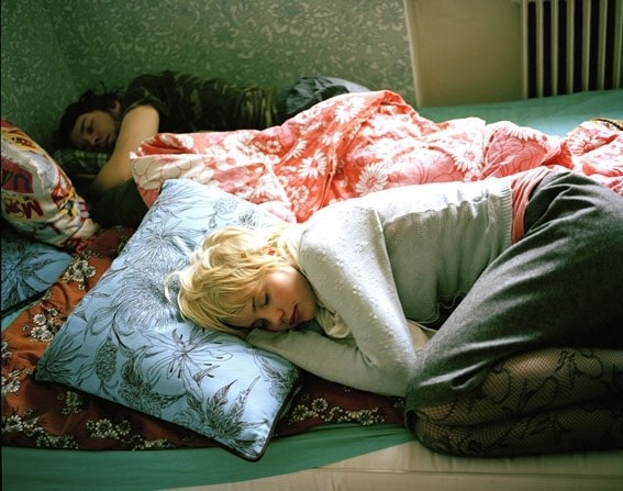 latenightpersonality:  Minna and Joonas sleeping on my bed, 2006 by Maarit Hohteri