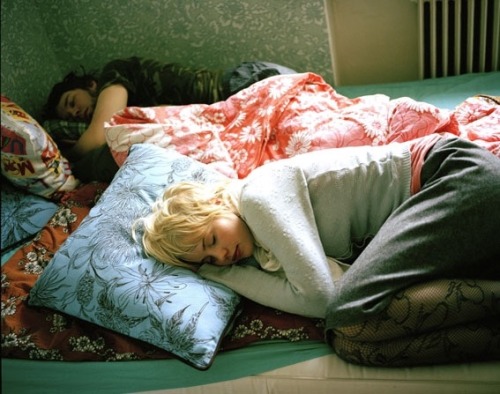 latenightpersonality:  Minna and Joonas sleeping on my bed, 2006 by Maarit Hohteri 