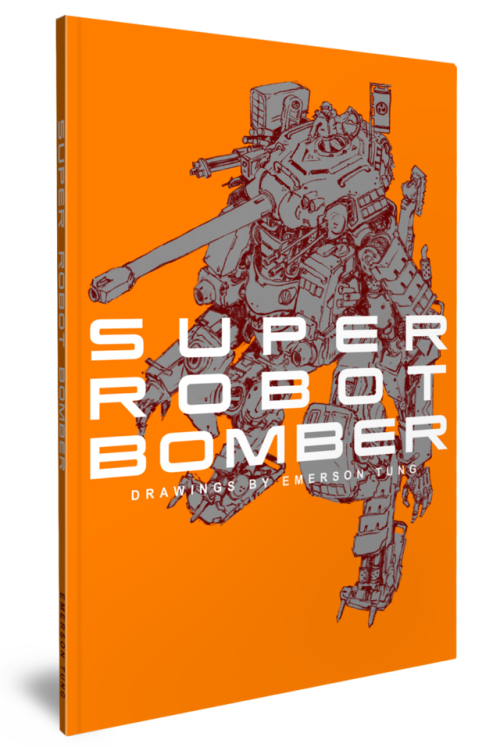 Hey all! My artbook SUPER ROBOT BOMBER is finally back in stock on my online store! For those who mi