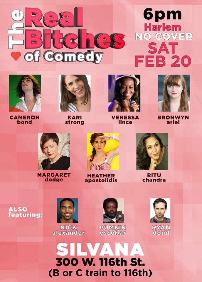 Real Bitches Comedy Show tomorrow night in Harlem #standupcomedy