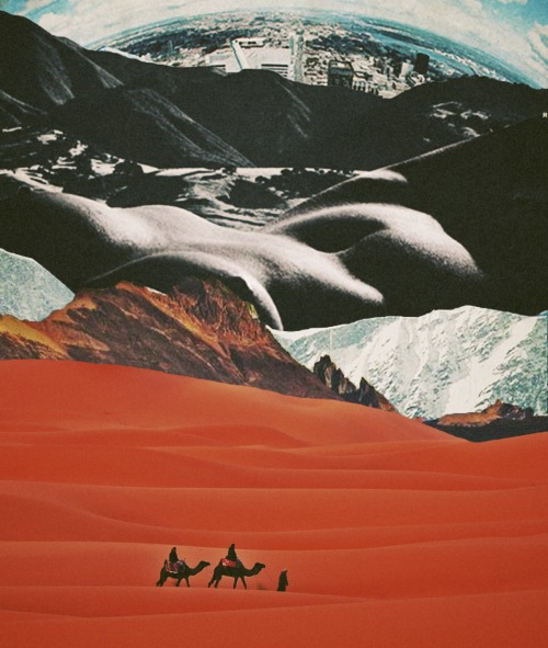 ayhamjabr:  Rajaz…Folk Arab Landscape. Surreal Mixed Media Collage Art By Ayham Jabr. Instagram-Facebook. 