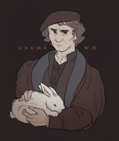 a vile man and his rabbit, a wolf hall commission for @tvheit 