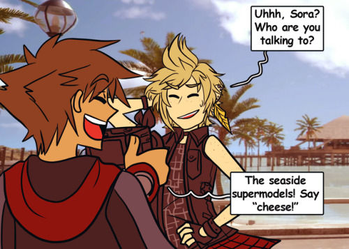 destiny-islanders:  In which Sora has a sixth sense. And yes, that joke was entirely intentional and is in fact what this entire comic hinges upon.