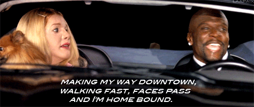 The signs on a long drive..