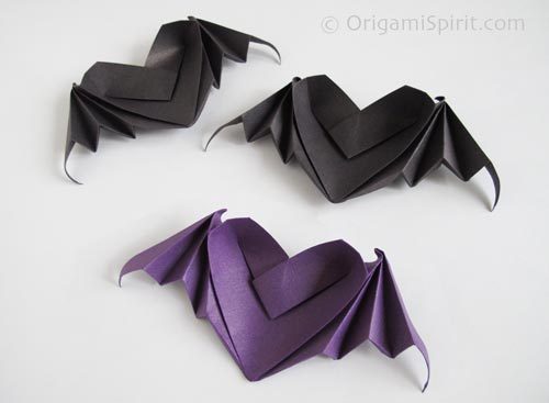 ORIGAMI HEART BAT!!!!!