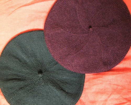 evenasyoungastheyare: My handknitted berets