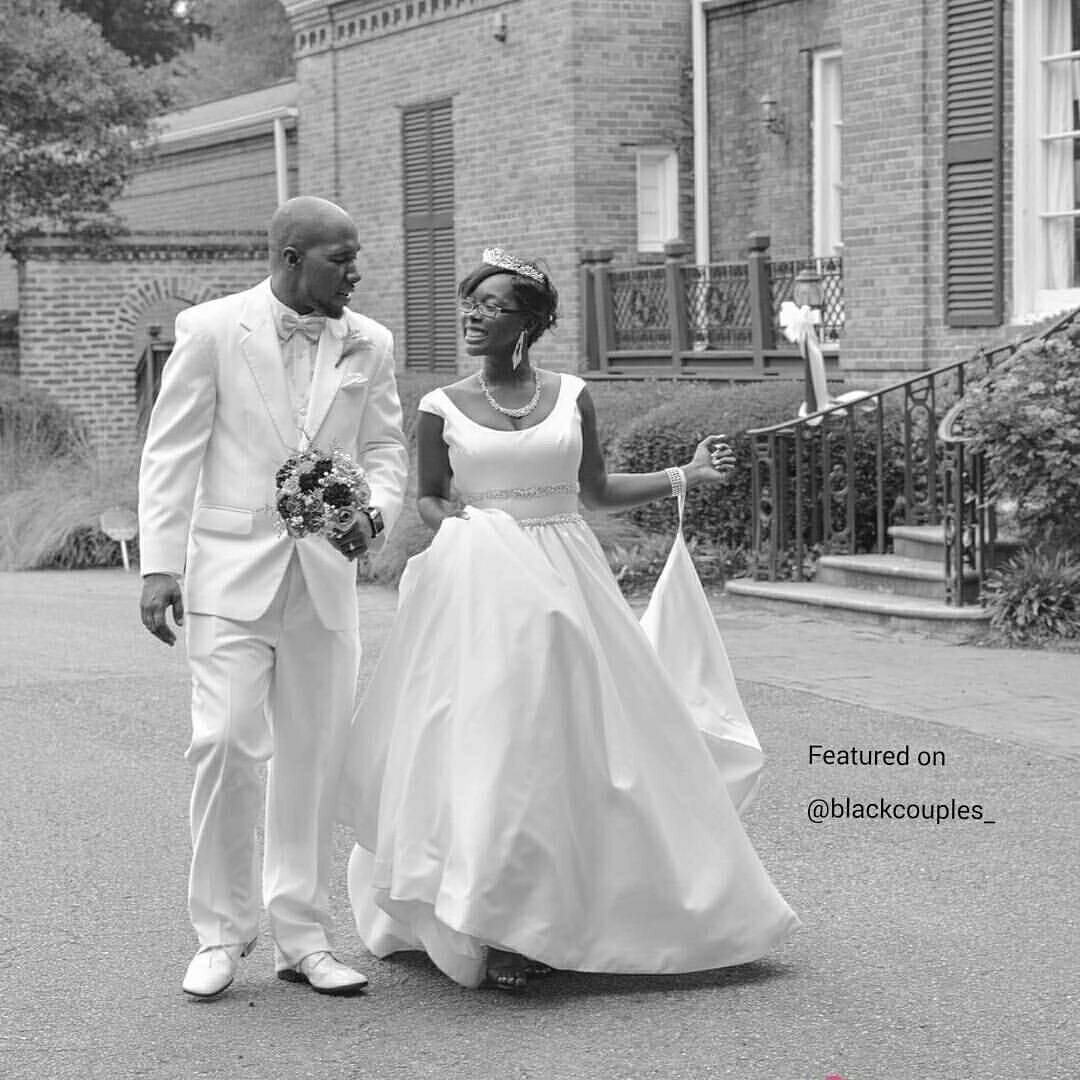 black-couples:  A walk to remember. Me &amp; the Queen 🏆💍💎👑👰.