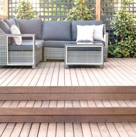 Modern Deck In Melbournelarge, Minimalistic Image Of A Backyard Deck Without A Cover
