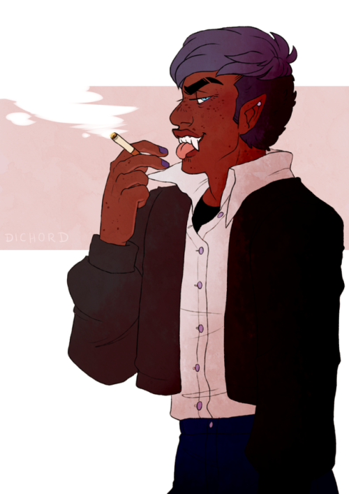 REMEMBER KIDS: SMOKING IS BAD (unless you’re an undead vampire of course) Like my art and want