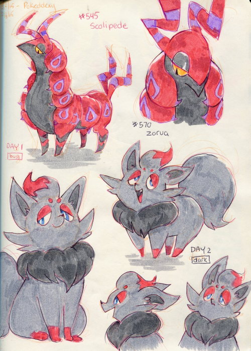 sylladexter:#Pokedexxy Days 1-6Bunch of pokemon from my sketchbook. I wanted to do this challenge fo