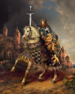 viktor-sbor:King Arthur and the Sword of Power. American Illustrator Howard David Johnson