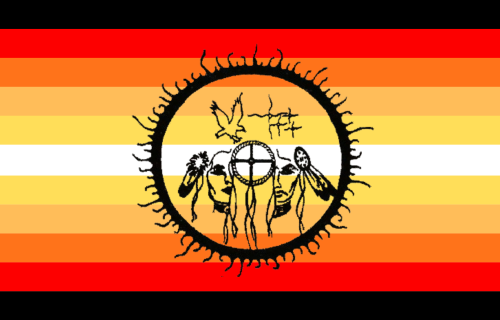 smokeritual: I made this Two Spirited flag because I wanted something that sort of moves away from t