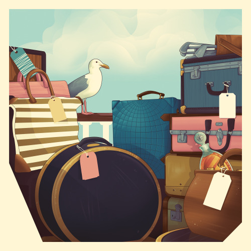 Golden Age of Travel // The MacallanOne of ten digital postcard illustrations for The Macallan&rsquo