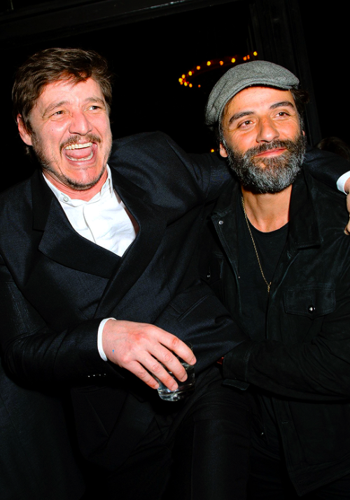 pedrohub:Pedro Pascal and Oscar Isaac attending the ‘King Lear’ Opening Night After Party back on Ap
