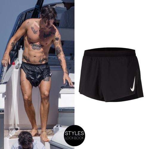 In Tuscany, Harry was pictured wearing Nike AeroSwift 2&quot; running shorts.Nike AeroSwift 2&am