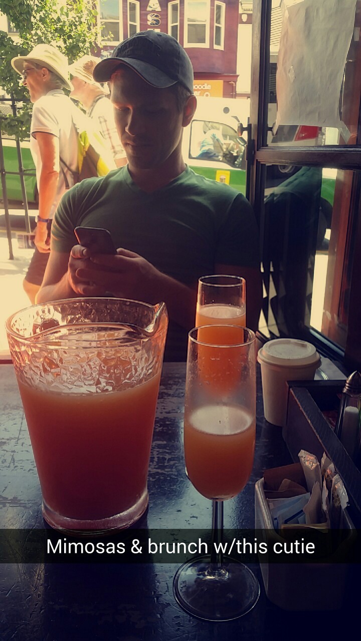 Having brunch with this cutie. I&rsquo;m like him so much.