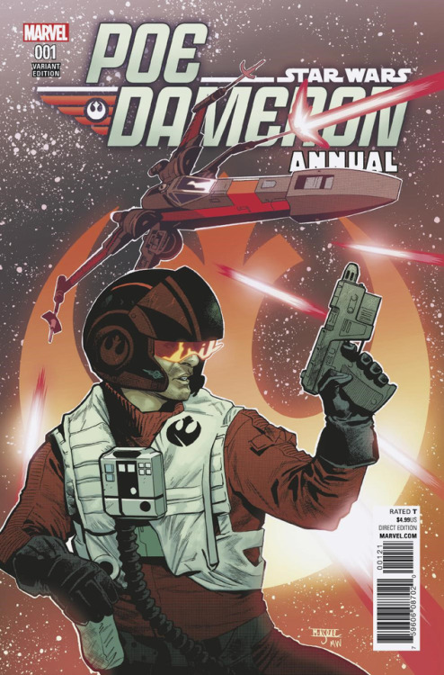 roguedameron: Mahmud Asrar variant cover of Poe Dameron Annual 1, due June 21