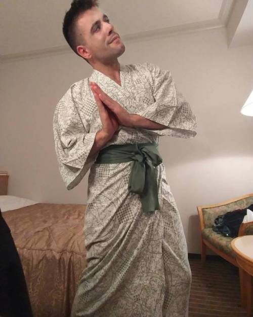 When you’re hotel gives you a bedtime Kimono, you wear the bedtime Kimono. #Japan #WhenInJapan  (at Makuhari Baytown)