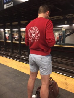 manbuttsofnyc:  I hope that train never comes. I could stand here and stare all day   I moved to Twitter!  