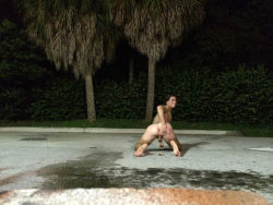 buttinyourface:  NEW SUBMISSION! Kik me @ theinyourfaceblog to submit This is not at all “in your face”. However, I appreciate the risk in someone taking a fully nude photo, outside, in the street, whilst spreading open those cheeks just for my blog.