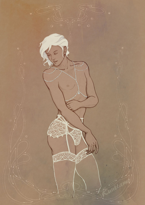 kuuttamo: Little lace makes a boy prettyDraco agrees