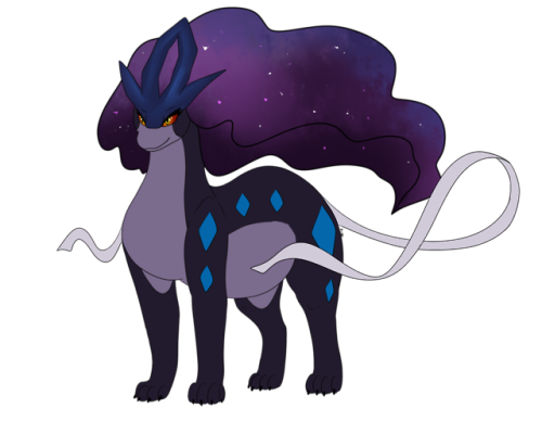 Galaxy mane! 
Its a new version of my old suicune mane. Like the night theme for youtube. But more space themed.                     #suicune anni#suiq