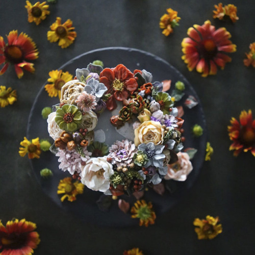 culturenlifestyle: Stunning Buttercream Floral Cakes That Are Way Too Beautiful to Eat by Seoul-Base