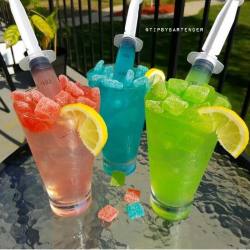 Tipsybartender:  Sour Kandy Kocktails Green: 2 Oz. (60 Ml) Tequila 1 Oz. (30 Ml)