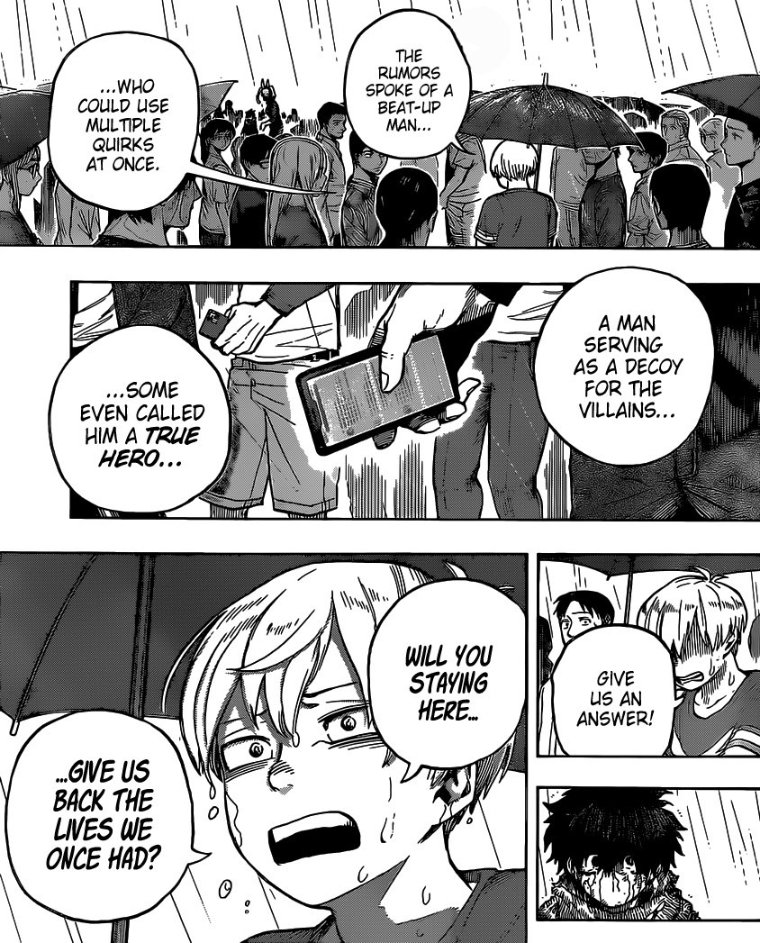 My Hero Academia Ch 325 forget it, jake. it's character development. — BnHA Chapter 325: Deku VS  the Outside of U.A....