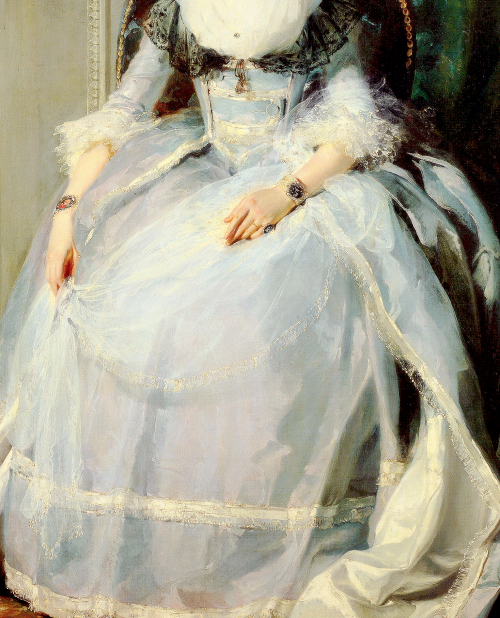 arsantiquis:Queen Charlotte (detail) by Sir Thomas Lawrence.