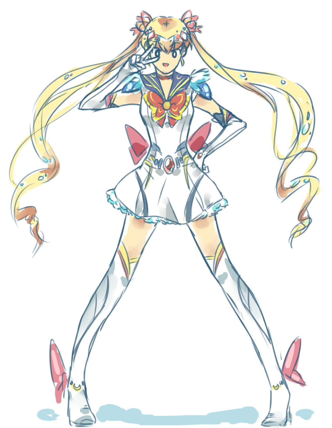 dahaebaik:  i decided to color these sketches i did awhile back. Sailor Scouts 2.0